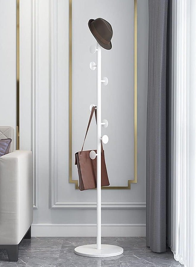 JCB CHIC Coat Rack Freestanding, Metal Coat Rack Tree with 8 Hooks, Free Standing Hanger for Hats Scarves Purses Umbrellas, Coat Stands with Stable Base for Entryway Bedroom - Image 1