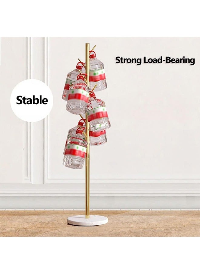 JCB CHIC Coat Rack Freestanding, Metal Coat Rack Tree with 8 Hooks, Free Standing Hanger for Hats Scarves Purses Umbrellas, Coat Stands with Stable Base for Entryway Bedroom - Image 3