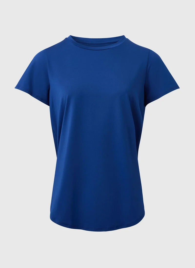 Matalan Souluxe Blue Longline T-Shirt