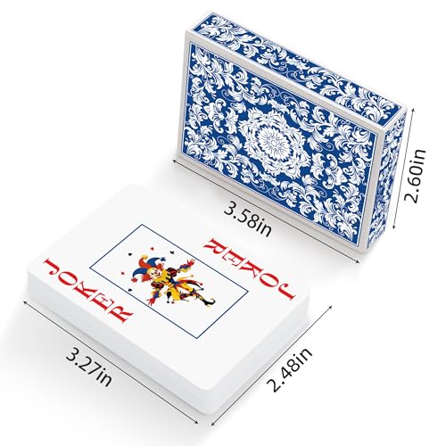 Metsyth Playing CardsDeck of Cards 2 PackPoker Cards SetJumbo Large Print Playing Cards for Adults SeniorsCard Games for Family Game Night Party Casino Magic Blue - Image 5