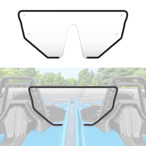 LitMiRaCle Rear Windshield for Polaris Slingshot S R SL SLR LE, Clear Hard-coted Polycarbonate Rear Wind Deflector for 2015-2024 Polaris Slingshot S R SL SLR LE Accessories - Image 1