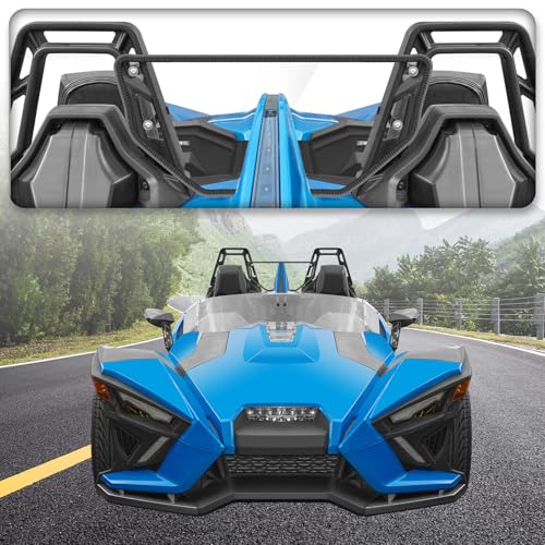 LitMiRaCle Rear Windshield for Polaris Slingshot S R SL SLR LE, Clear Hard-coted Polycarbonate Rear Wind Deflector for 2015-2024 Polaris Slingshot S R SL SLR LE Accessories - Image 2