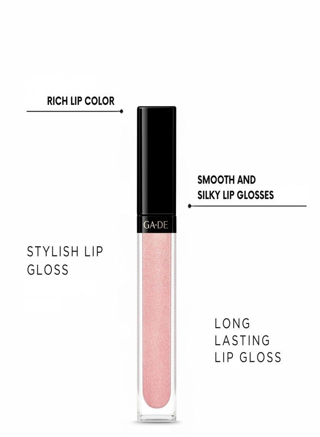 GA-DE Crystal Lights Lip Gloss, 823 - Enriched with Light-Reflecting Crystal Pearls - Smooth Silky, Rich Color - Moisturizes and Adds Shine - 0.2 oz - Image 3