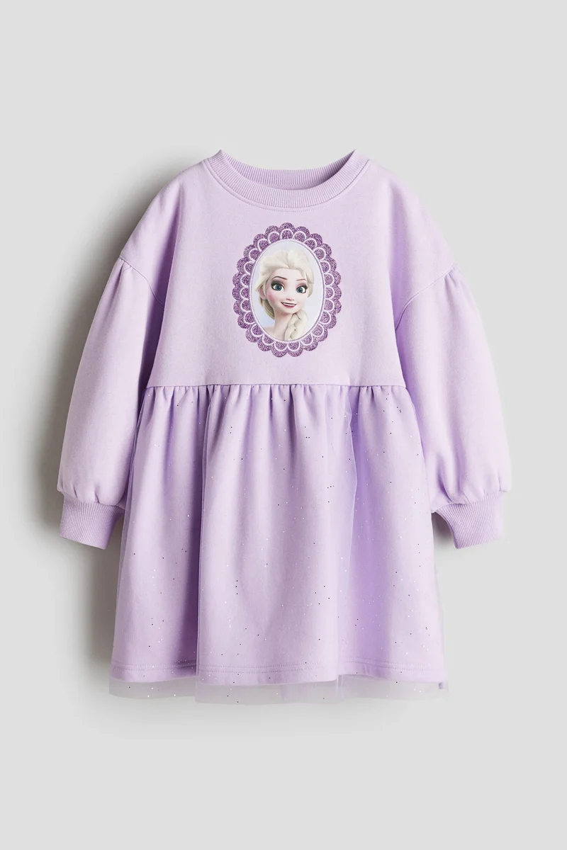 H&M Printed Sweatshirt Dress