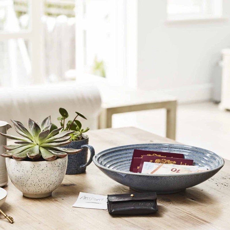 Denby Studio Grey Studio Grey Medium Ridged Bowl 255cm X 50cm X 255cm 1ltr - Image 2