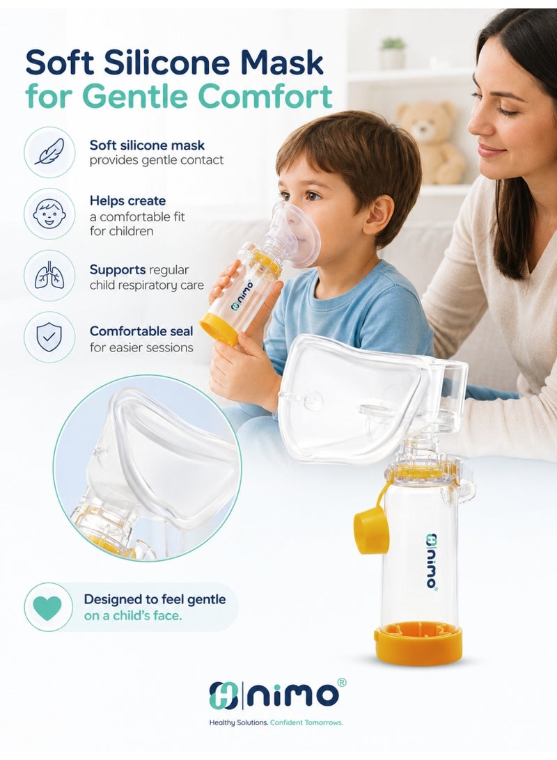 Nimo Child Inhalation Chamber 1-5 Years with Soft Silicone Mask & Valve System, Nimo - Image 3