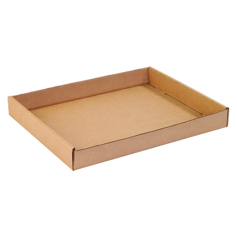 BOX USA صناديق تخزين الولايات المتحدة 15"L x 12"W x 1.75"H، 50-عبوة | صينية كرتون مضلع للتعبئة، النقل والتخزين - Image 1