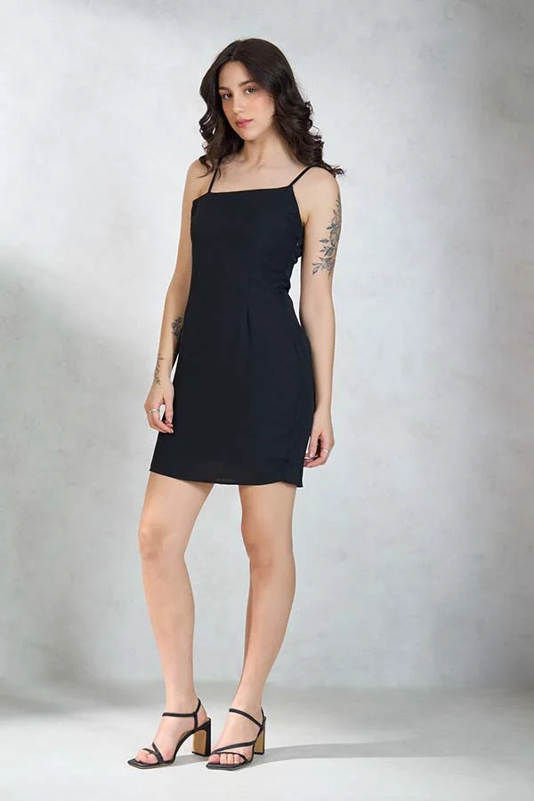 فيرجيو Crepe Asymmetric Mini Dress