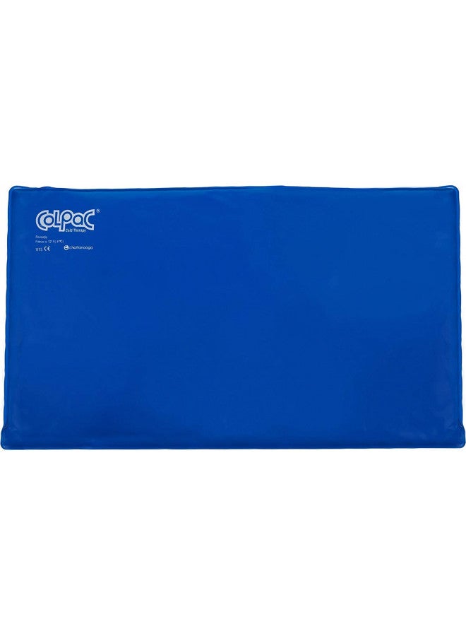 Chattanooga ColPac - Reusable Gel Ice Pack - Oversize Large Ice Pack - 11 in x 21 in (28 cm x 53 cm) - Cold Therapy - Knee, Arm, Elbow, Shoulder, Back - Aches, Swelling, Bruises, Sprains, Inflammation - Image 1