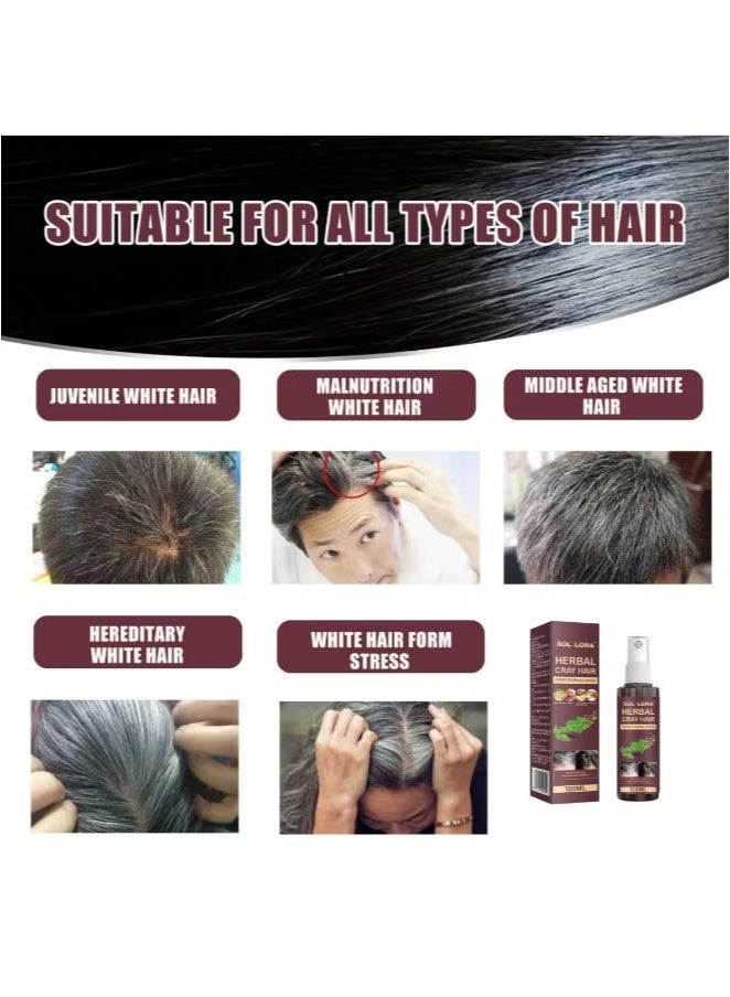 SOL LORA 3-Pack  Herbal Hair Conditioner Polygonum multiflorum Herbal Essence Moisturizing Hair Care Black Hair Conditioner 100ML - Image 3