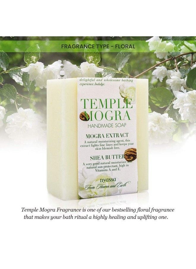 Nyassa - Temple Mogra Handmade Soap (Pack Of 150 Gm X 2) From India With Natural Ingredients Like Mogra Extract And Shea Butter No Paraben Against Animal Testing And Vegetarian - Image 1