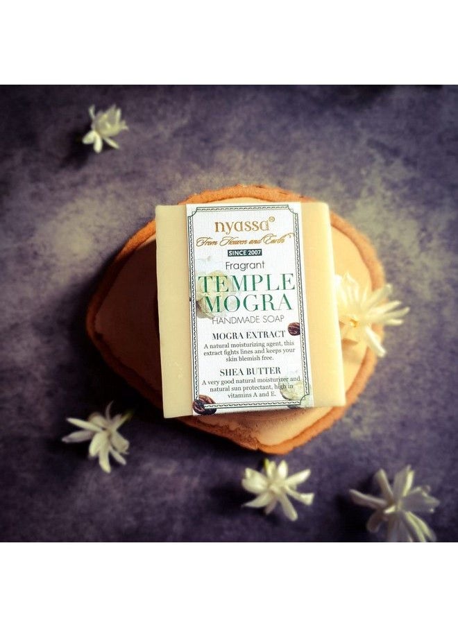 Nyassa - Temple Mogra Handmade Soap (Pack Of 150 Gm X 2) From India With Natural Ingredients Like Mogra Extract And Shea Butter No Paraben Against Animal Testing And Vegetarian - Image 1