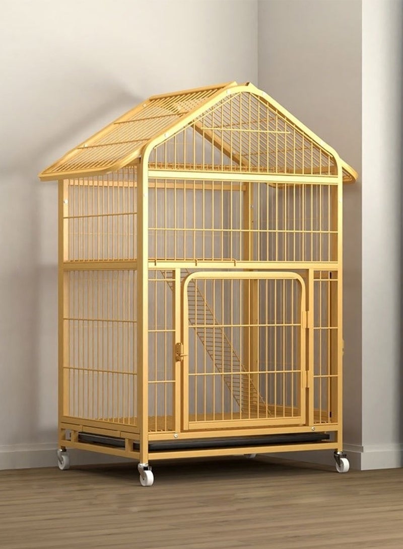 LIMOS Cat Cage Pet Dog Cage DIY Small Animal Cage for Pets Portable Metal Wire Yard Fence Cat Playpen Home(3-Tier) - Image 4