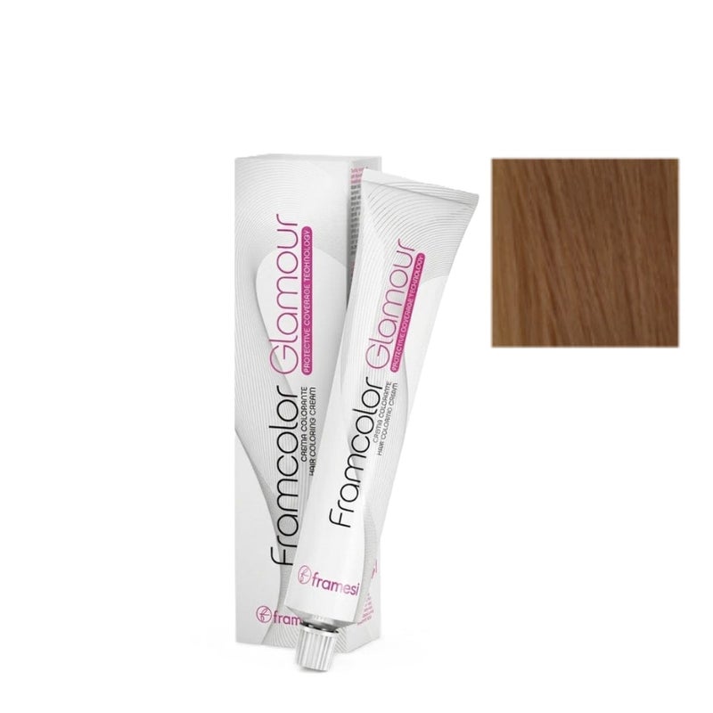 Framesi Morphosis Framcolor Glamour 7.46 Medium Amber Blonde - 100ml Permanent Hair Color - Image 1