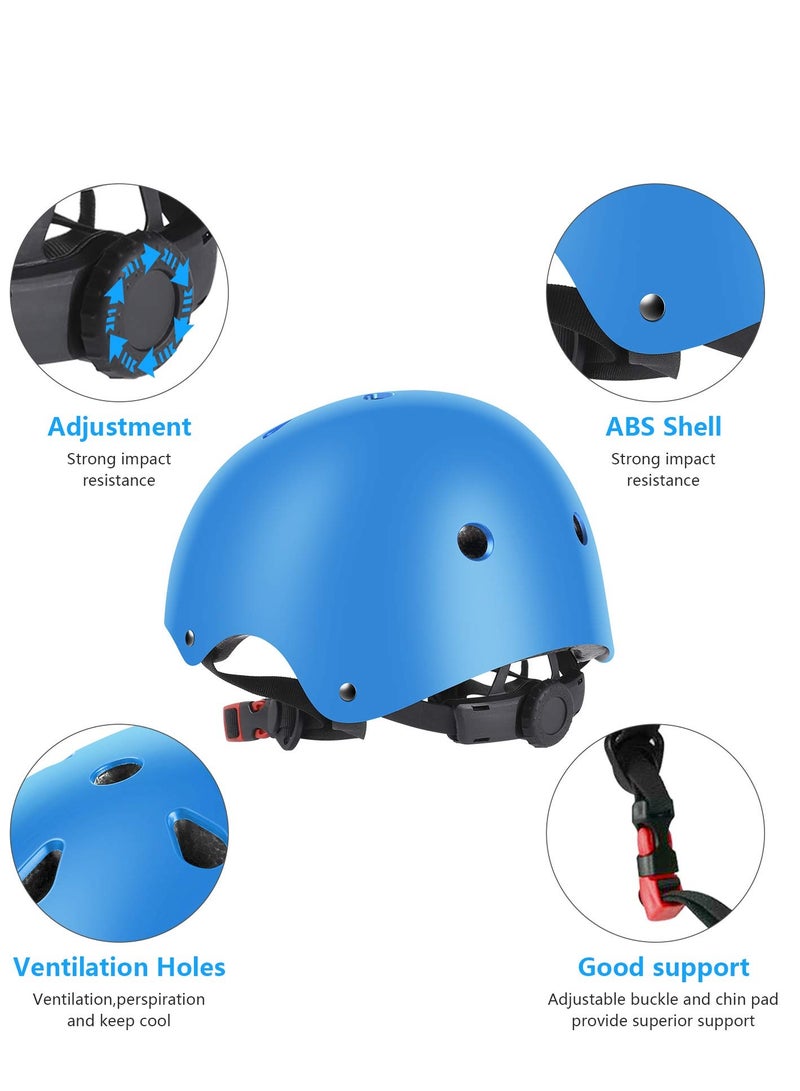 Cuken Kids Bike Helmet for 3-10 years old Helmet and Knee Pads Set Adjustable Elbow &Wrist Pads Protective Gear Set for Skateboard Scooter Cycling Roller Skating Boys Girls - Image 3