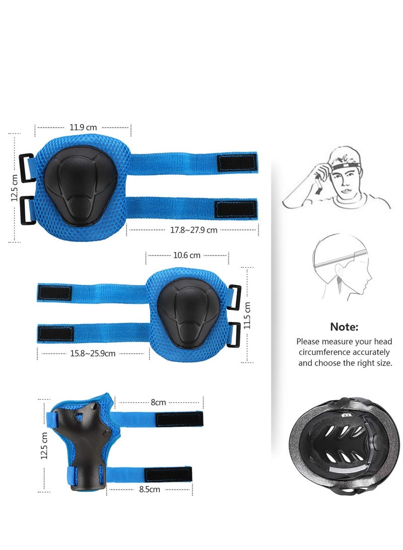 Cuken Kids Bike Helmet for 3-10 years old Helmet and Knee Pads Set Adjustable Elbow &Wrist Pads Protective Gear Set for Skateboard Scooter Cycling Roller Skating Boys Girls - Image 5