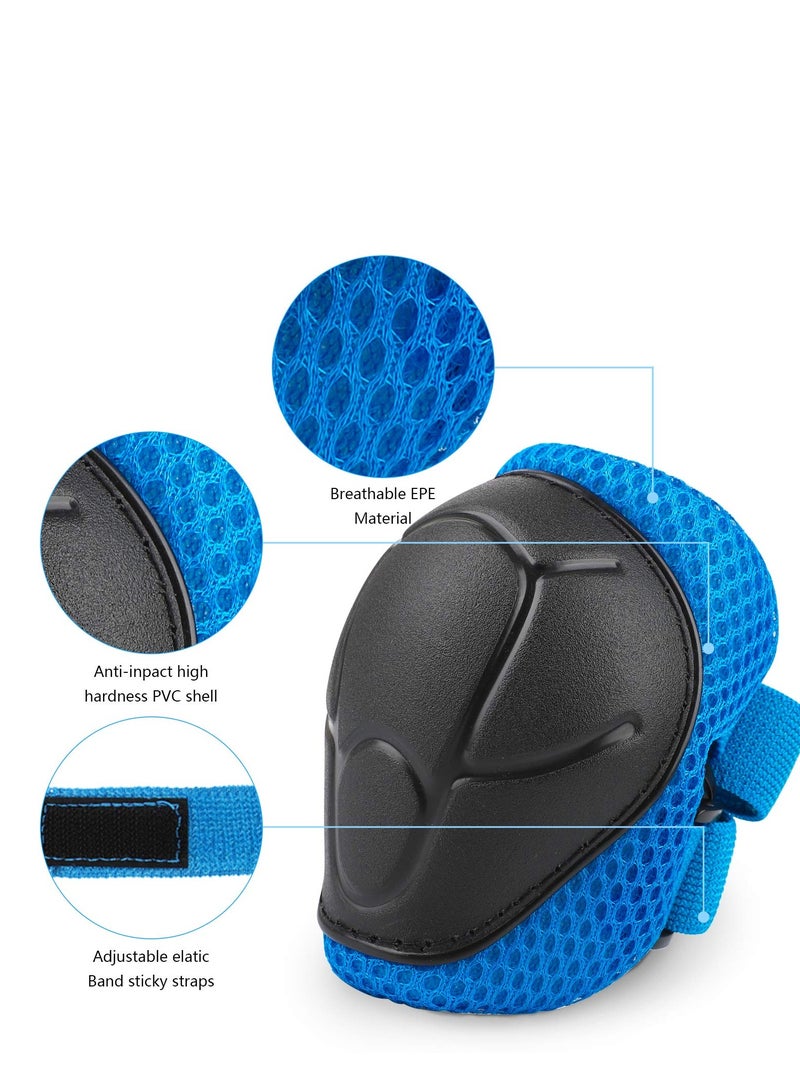 Cuken Kids Bike Helmet for 3-10 years old Helmet and Knee Pads Set Adjustable Elbow &Wrist Pads Protective Gear Set for Skateboard Scooter Cycling Roller Skating Boys Girls - Image 4
