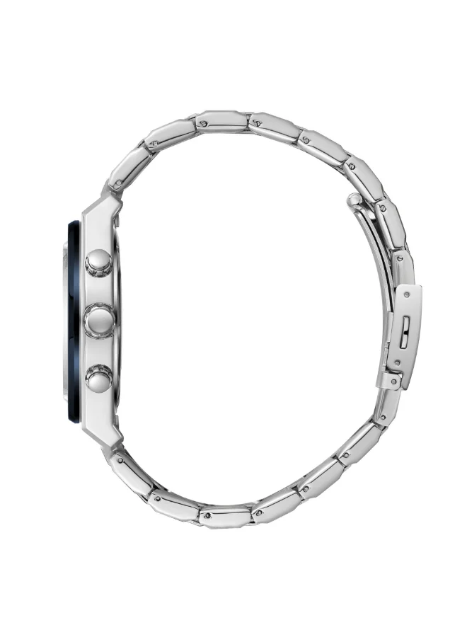 Slazenger Men's Multi Function Display Watch With Silver Metal Strap - SL.9.2394.2.08