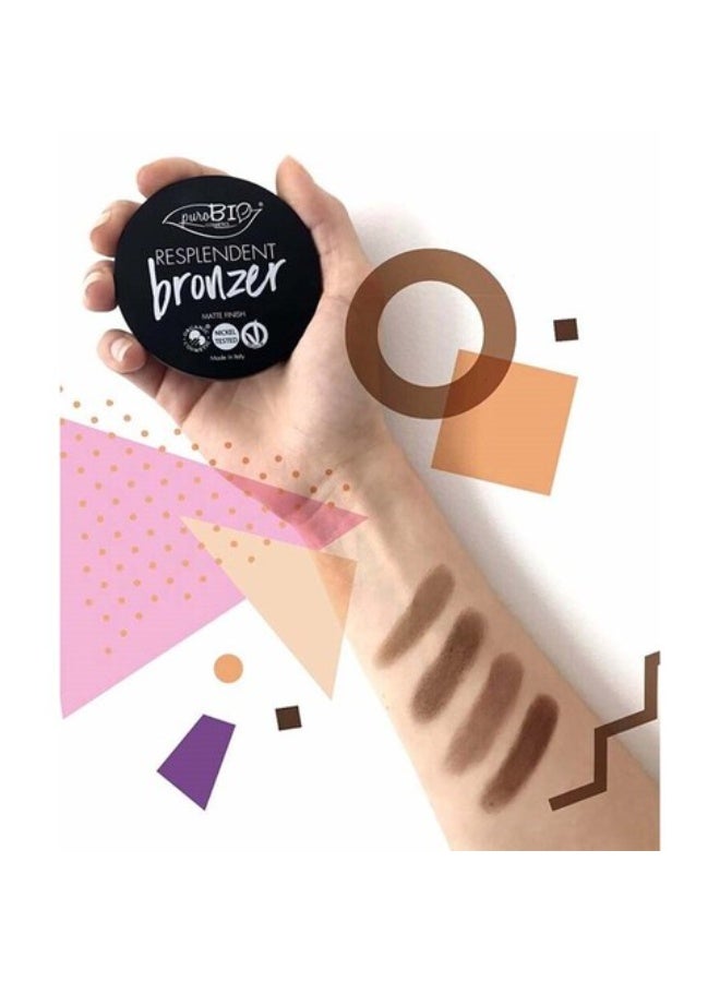 puroBio Resplendent Bronzer Matte Finish 05 Warm Brown 9g - Image 2