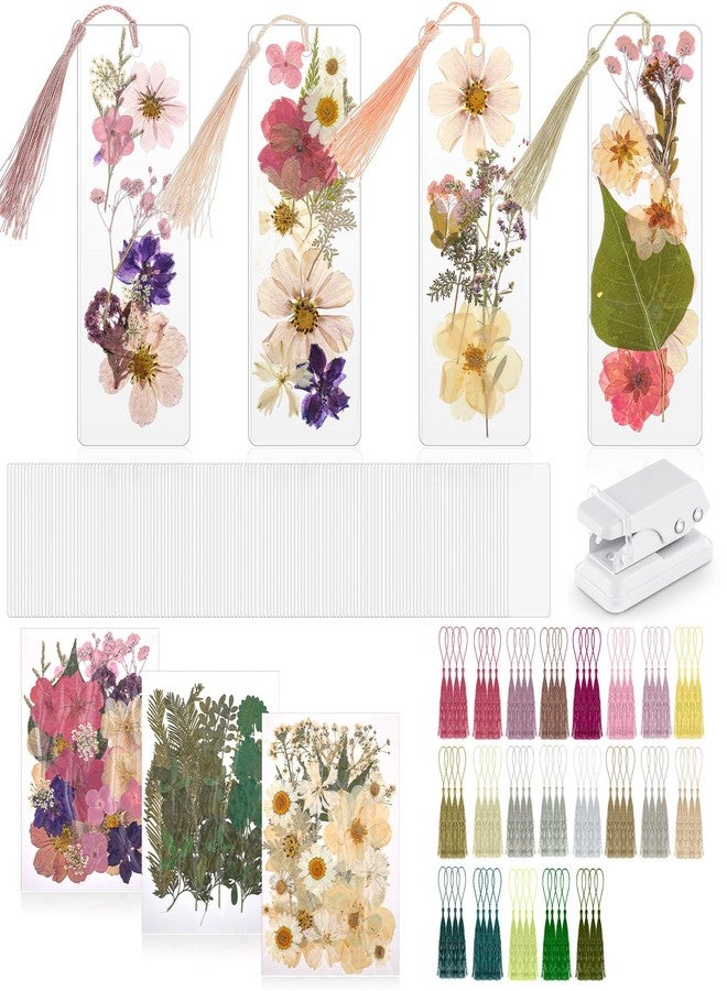 Fuyoooo 376 Pcs DIY Bookmark Making Kit, 150 Bookmark Laminating Pouches Bulk with 150 Tassels and Puncher DIY Projects Party Favor Gift for Reading Women Book Lovers(2 x 6 Inch,Boho Color) - Image 1