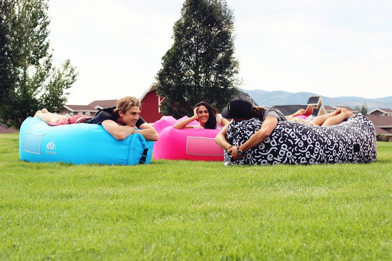 WEKAPO Inflatable Couch Air Lounger Chair - Camping & Beach Accessories, Portable Blow up Sofa for Hiking, Lawn, Indoor/Outdoor Movies & Music Festivals. Lightweight and Easy to Set Up Air Hammock - Image 4