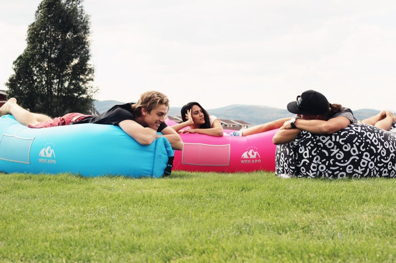 WEKAPO Inflatable Couch Air Lounger Chair - Camping & Beach Accessories, Portable Blow up Sofa for Hiking, Lawn, Indoor/Outdoor Movies & Music Festivals. Lightweight and Easy to Set Up Air Hammock - Image 5