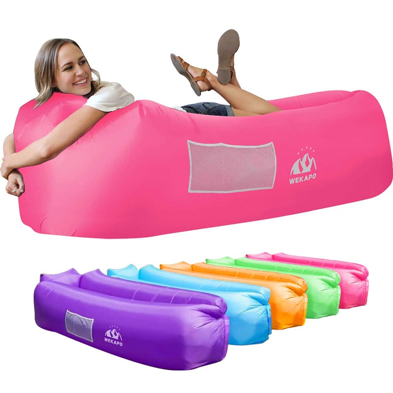 WEKAPO Inflatable Couch Air Lounger Chair - Camping & Beach Accessories, Portable Blow up Sofa for Hiking, Lawn, Indoor/Outdoor Movies & Music Festivals. Lightweight and Easy to Set Up Air Hammock - Image 1