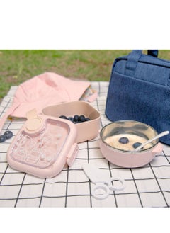 Marcus & Marcus Marcus & Marcus Travel Feeding Set w/ spoon & scissors- Pink  - Image 2