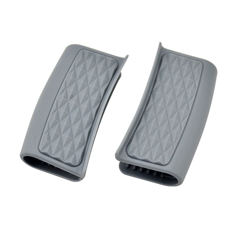 Diamond Pattern Rubberized Heat Resistant Gloves Grey Grey
