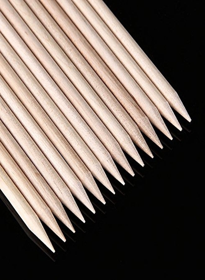 Yimart 100Pcs Nail Art Cuticle Pusher Remover Manicure Pedicure Tool Orange Wood Sticks - Image 5
