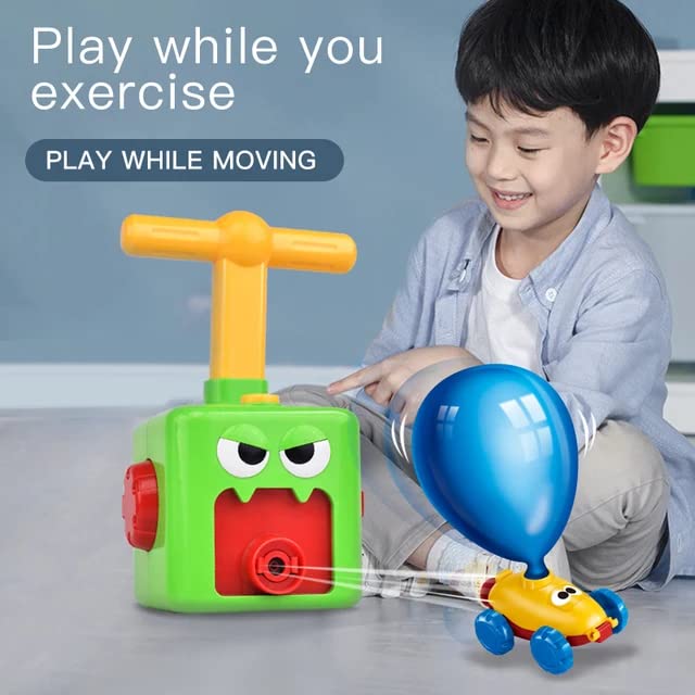 Cable World® Balloon Launcher for Kids, Power Baloon Car Toy for Kids, Manual Balloon Pump Cars Toys for Boys Girls (Multi Color) - Image 3