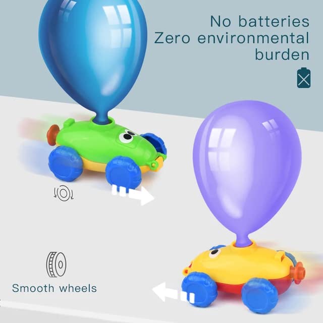 Cable World® Balloon Launcher for Kids, Power Baloon Car Toy for Kids, Manual Balloon Pump Cars Toys for Boys Girls (Multi Color) - Image 5