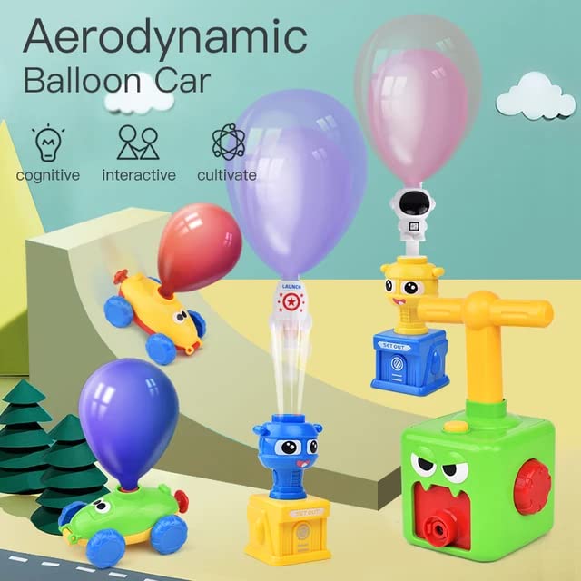 Cable World® Balloon Launcher for Kids, Power Baloon Car Toy for Kids, Manual Balloon Pump Cars Toys for Boys Girls (Multi Color) - Image 4