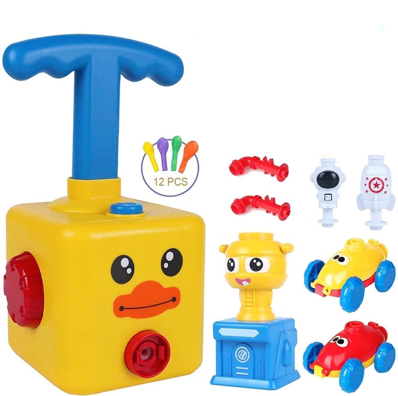 Cable World® Balloon Launcher for Kids, Power Baloon Car Toy for Kids, Manual Balloon Pump Cars Toys for Boys Girls (Multi Color) - Image 2