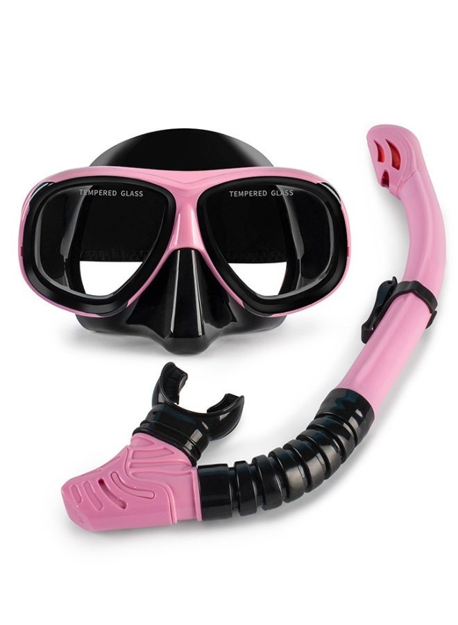 وايف قناع غوص للنساء، نظام تنفس جاف، قناع غطس مضاد للضباب، مضاد للتسرب، رؤية بانورامية 180 درجة، نظارات غوص للبالغين والشباب - Image 1