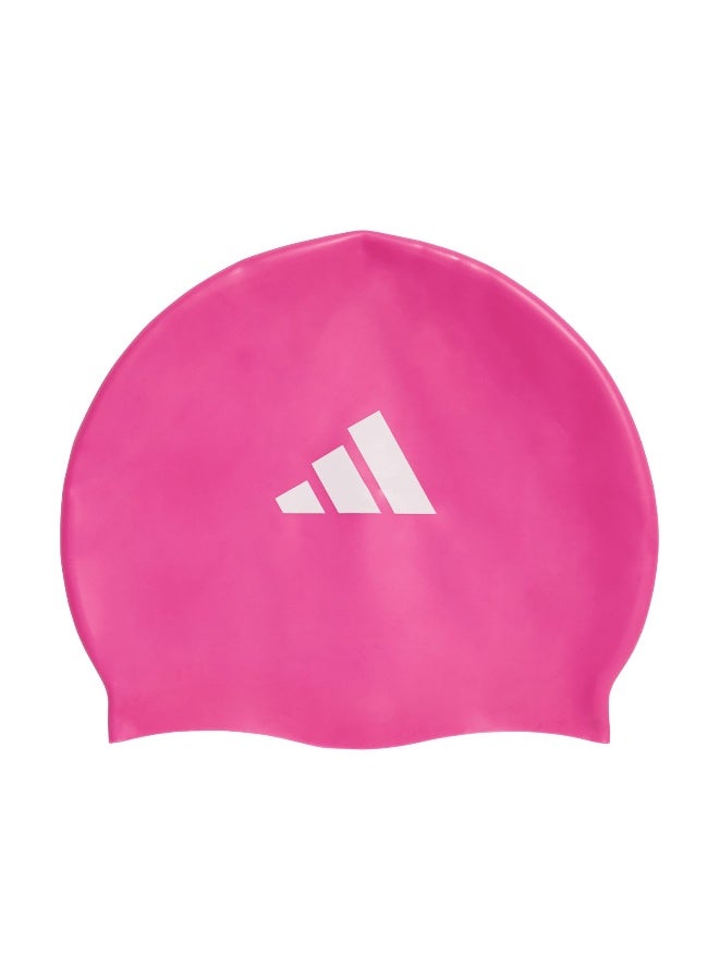 Adidas Kids 3S Cap Pink Swim Swimming Cap (Hw) For Kids 1 Size  - Image 1