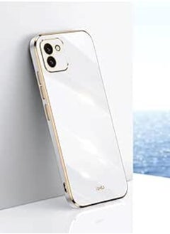 Compatible with Samsung Galaxy A03(164) Case Silicone, Shockproof Accessories Samsung Galaxy A03(164) Phone Case Slim Protective Case Cover (White)