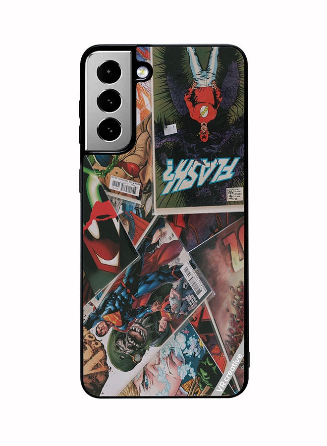 VR CREATIVE Protective Case Cover For Samsung Galaxy S21 FE 5G Marvel Comic Design Multicolour - Image 1
