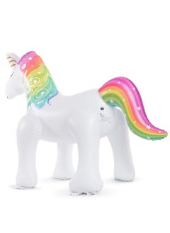 Jasonwell Unicorn Sprinkler Inflatable Unicorn Water Toys Outdoor Inflatable Ginormous Unicorn Yard Sprinkler For Kids (L)  - Image 4