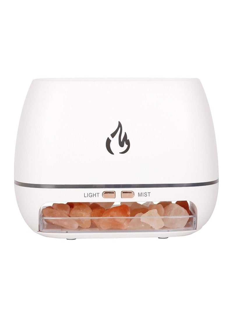 General Salt Rock Scent Diffuser - 3 In-1 Ultrasonic Oil Diffuser -Aromatherapy Diffuser Cool Mist Humidifier - Simulated Flame Diffuser Salt Lamp 7 Color Ultrasonic Aromatherapy Diffuser For Oils  - Image 1