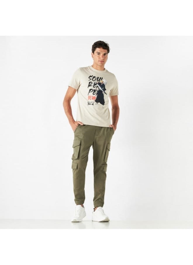 SP Characters Ichigo Kurosaki Print Crew Neck T-shirt with Short Sleeves  - Image 3