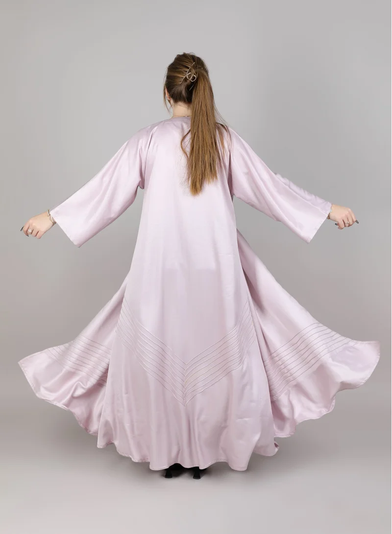 MSquare Fashion MSquare Fashion Pink Korean Nida Abaya