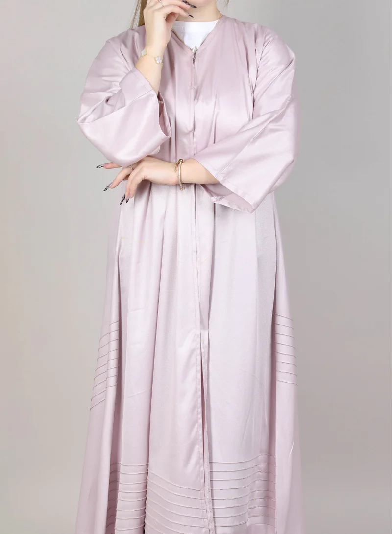 MSquare Fashion MSquare Fashion Pink Korean Nida Abaya