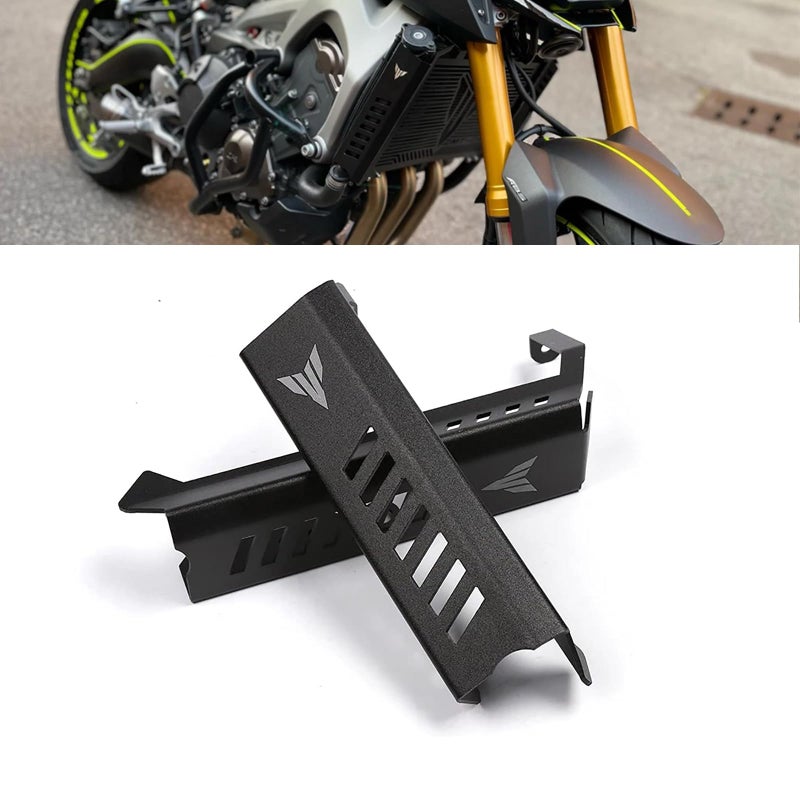 Motorcycle Radiator Grille Guard Protector Side Cover Radiator Cooling Tank Side Guards Cover Protector for YAMAHA MT09 MT09 FZ09 FZ09 2013 2014 2015 2016 2017Black