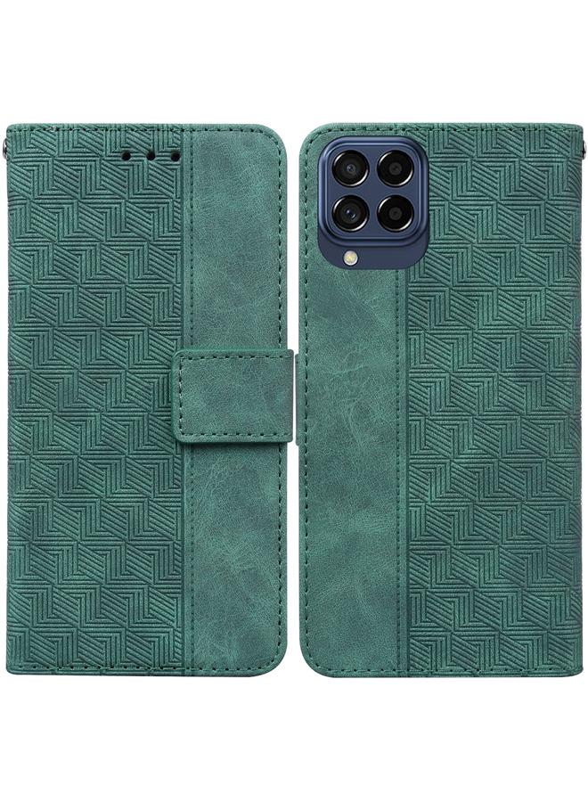 اس-توب جراب لهاتف Samsung Galaxy M33 5G 165.4 مم، جراب هاتف جلدي منقوش هندسيًا - Image 2