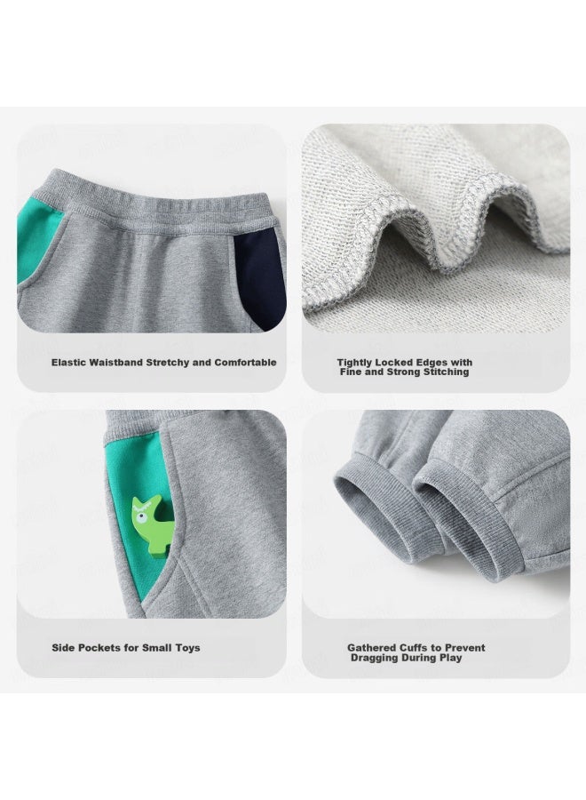 Mqdmini Kids Children's Spring Banana Style Knit Pants Baby Long Pants Boys Girls Casual Loose Fashion Sweatpants - Image 2