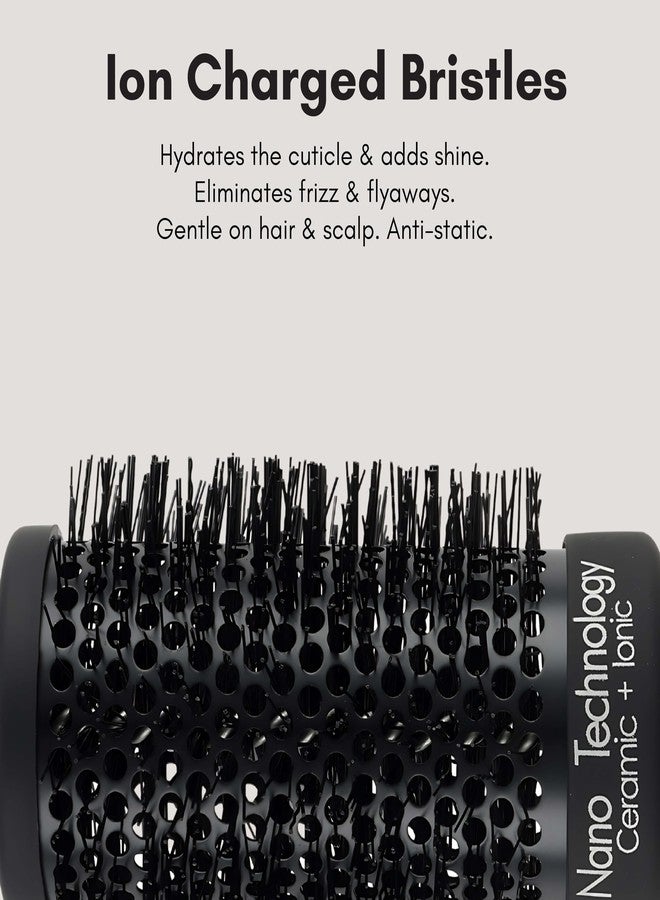 Beauté Secrets Round Brush for Blow Drying - Extra Large Ceramic Ion Thermal Barrel Brush for Precise Styling and Maximum Volume - Lightweight Round Hair Brush for Smooth, Manageable Hair, 53 mm (2 Inch) - Image 4