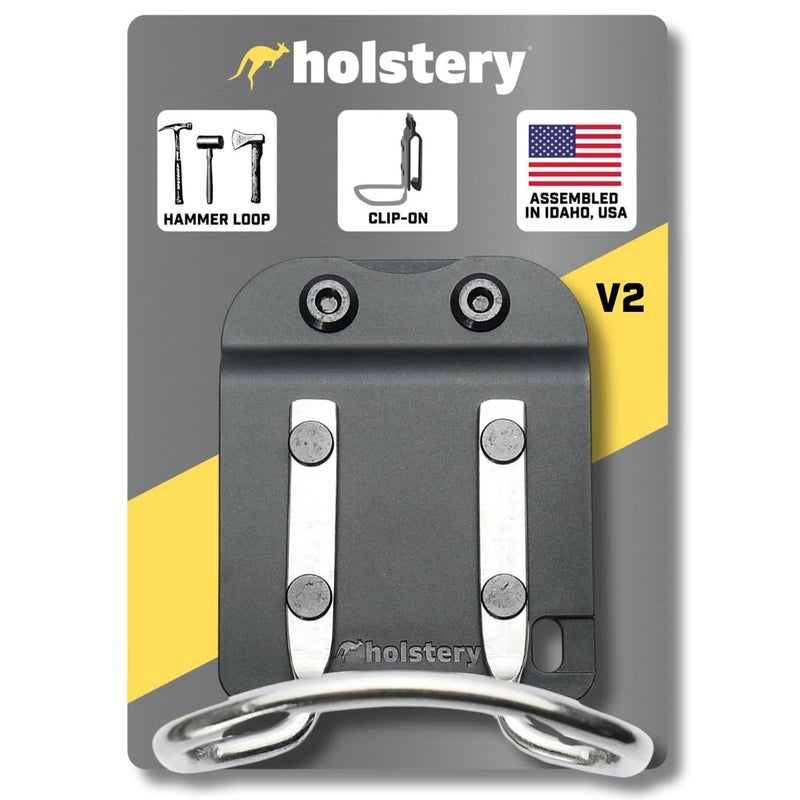 Holstery HammerMaster | Hammer Holder Loop - Clip-On Tool Belt Holster Holds Hammers, Hatchet, or Mallet - Image 1