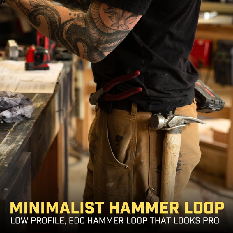 Holstery HammerMaster | Hammer Holder Loop - Clip-On Tool Belt Holster Holds Hammers, Hatchet, or Mallet - Image 2
