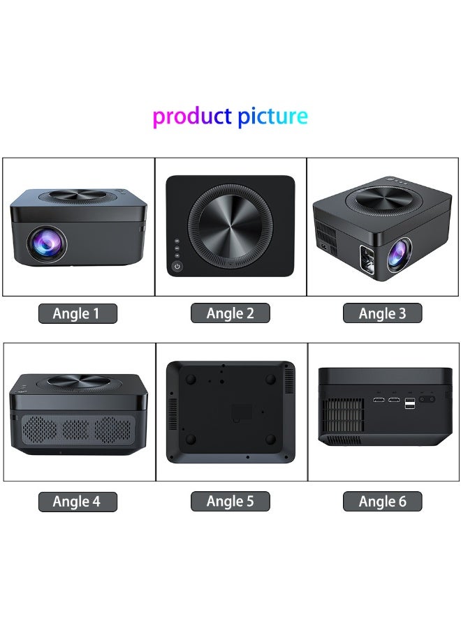 Xnano Smart Projector X1 Max Portable Projector Full HD 1080P 4K HDR10+Technology 4GB RAM+32GB Memory 3D Display Play Games / Watch Movies / Screen Mirroring / Music Sharing / Working Conference Blue-Ray DVD Player Built in CD, DVD, VCD, SVCD, CD-R/RW, DVD±R, DVD±RW - Image 3